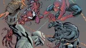 Homem-Aranha, Venom e Carnage em uma equipe chocante