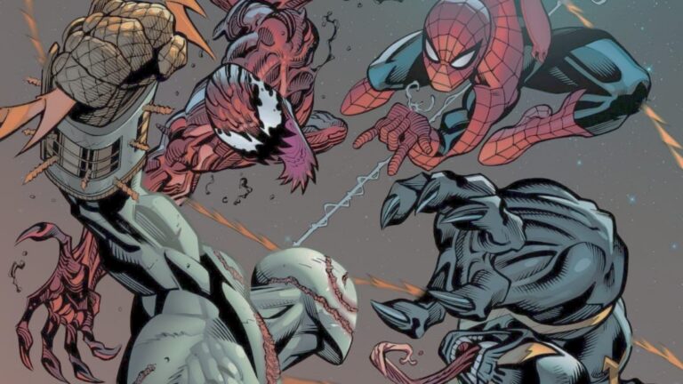 Homem-Aranha, Venom e Carnage em uma equipe chocante