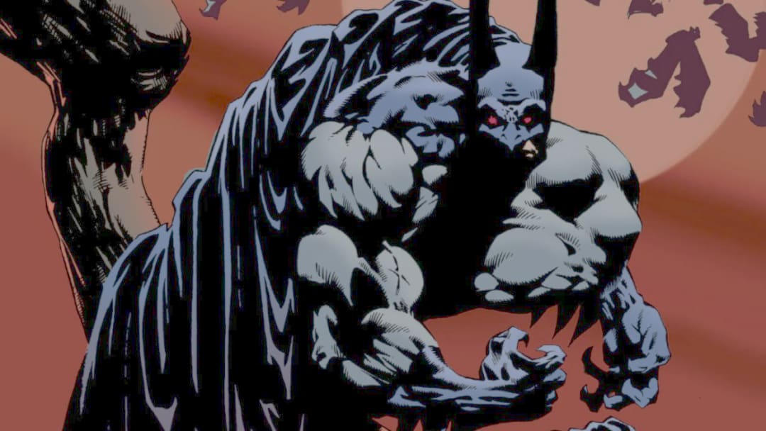 Capa de quadrinhos com Batman e seus crossovers dos anos 90