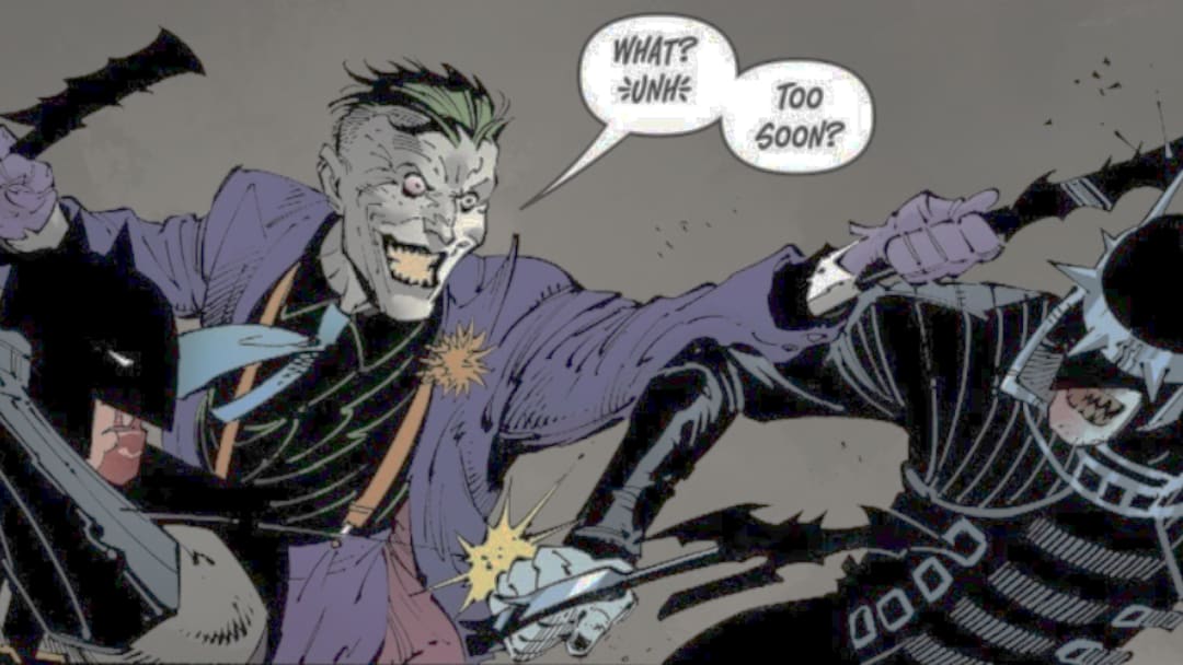 Imagem do Batman Who Laughs em destaque