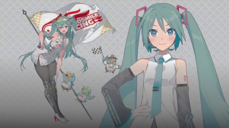 Hatsune Miku 2026 com novo design de corrida