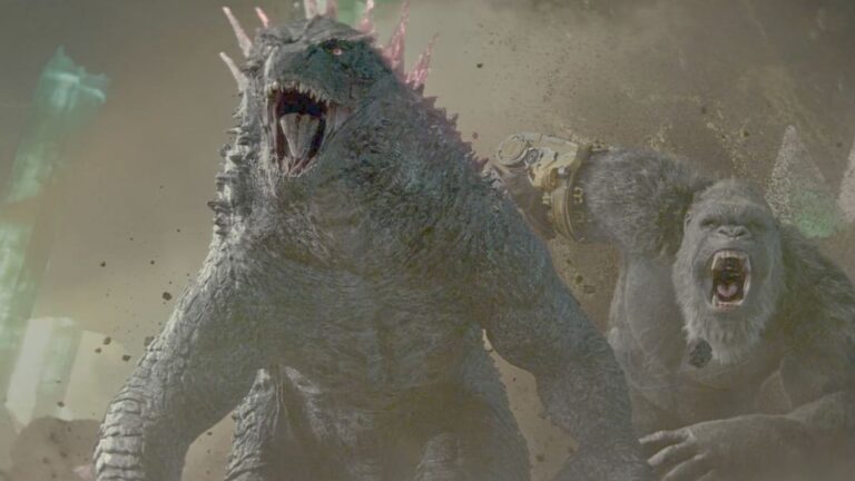 Godzilla x Kong em cena do filme