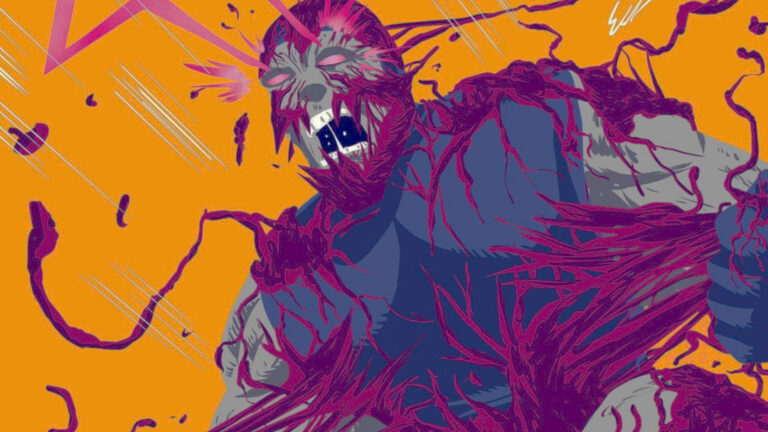 Personagens de quadrinhos se ligando a simbiotes