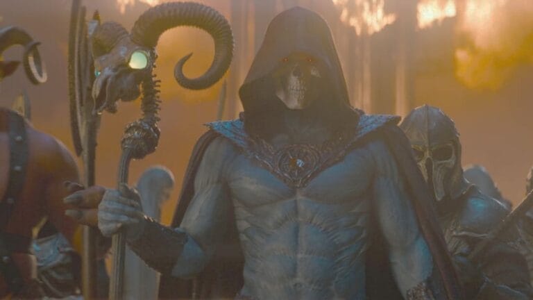 Masters of the Universe com He-Man e Skeletor em destaque
