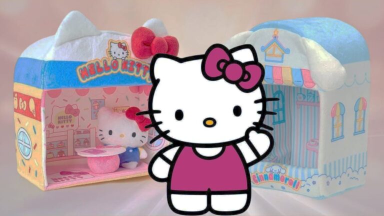 brinquedos Sanrio com Hello Kitty e Cinnamoroll