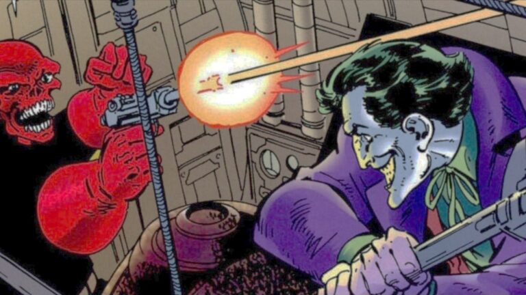 Momento icônico do Joker em quadrinhos