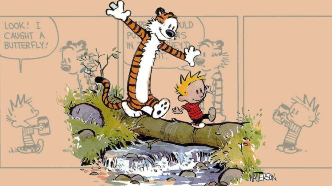 Frases de Calvin e Hobbes trazem reflexões sobre a vida.