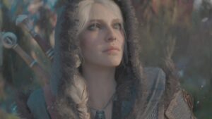 Ciri The Witcher 3 estátua impressionante