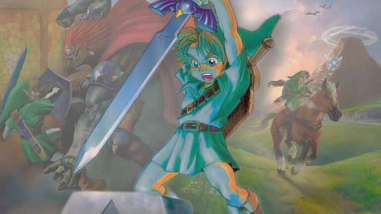 Ocarina of Time remake no Switch 2 com nova arte.
