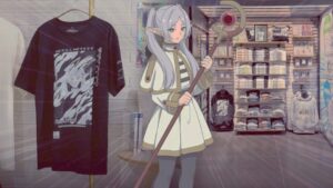 coleção de animes com produtos de Frieren e clássicos