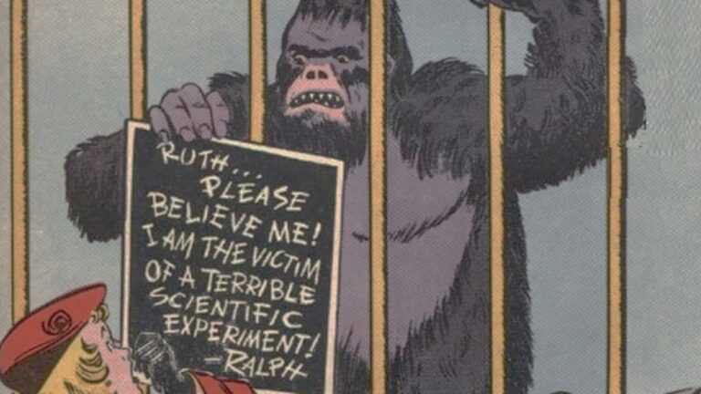 Gorilla comic book cover e sua influência na DC Comics