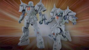 Modelo de Gundam F91 com novo kit de exército
