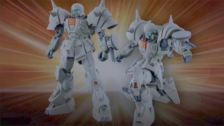Modelo de Gundam F91 com novo kit de exército