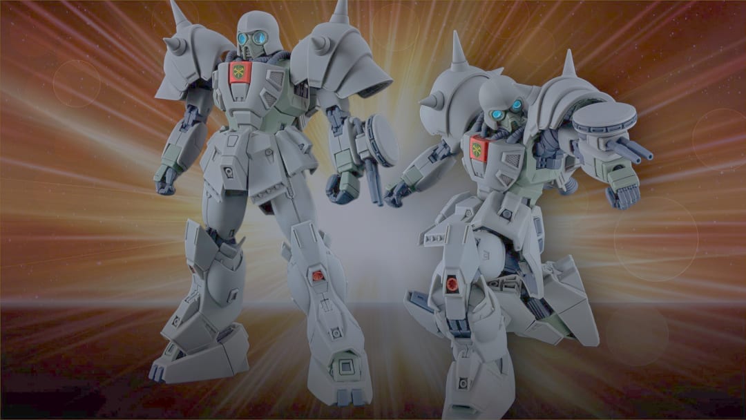 Modelo de Gundam F91 com novo kit de exército