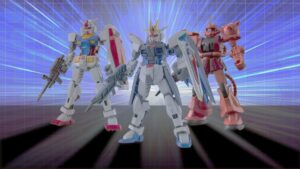 Gundam Miximize com figuras personalizáveis para fãs de Gundam.
