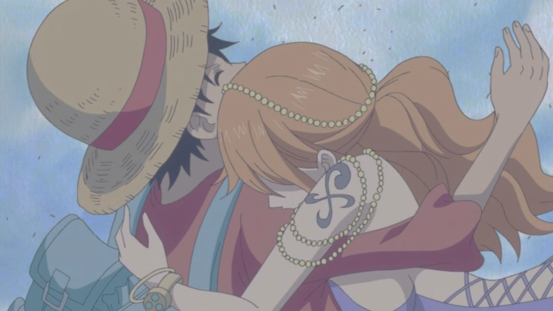 Luffy e Nami romance em One Piece