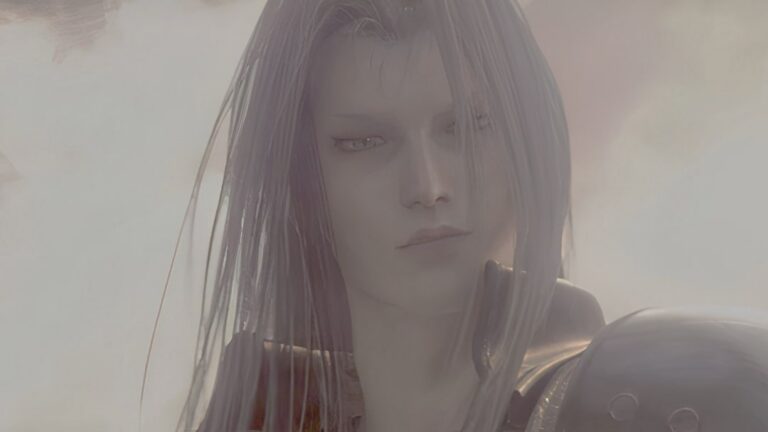 Sephiroth Final Fantasy em cena do jogo