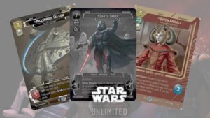 Star Wars Unlimited cartas em destaque