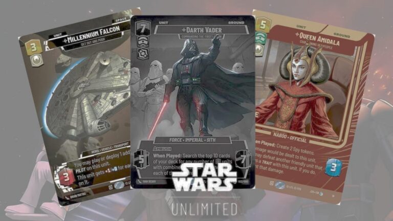 Star Wars Unlimited cartas em destaque