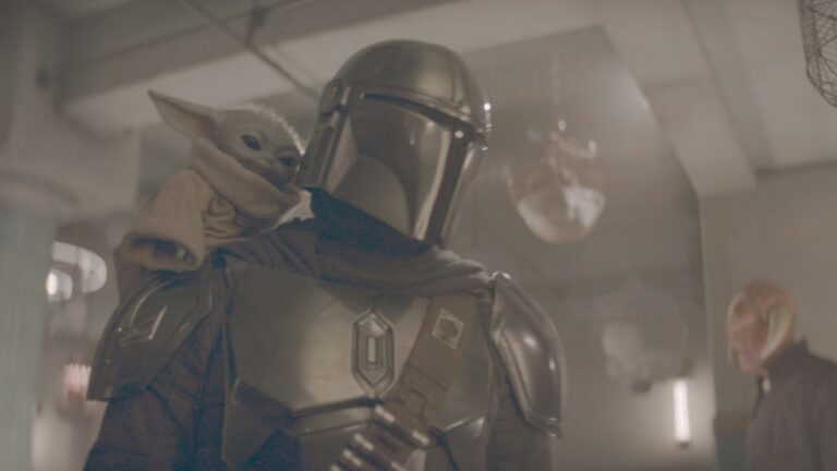 Mandalorian e Grogu com personagens ausentes