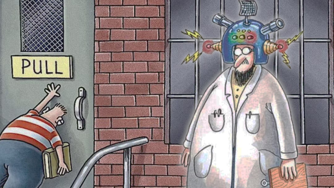 Quadrinhos de The Far Side com humor único e atemporal.