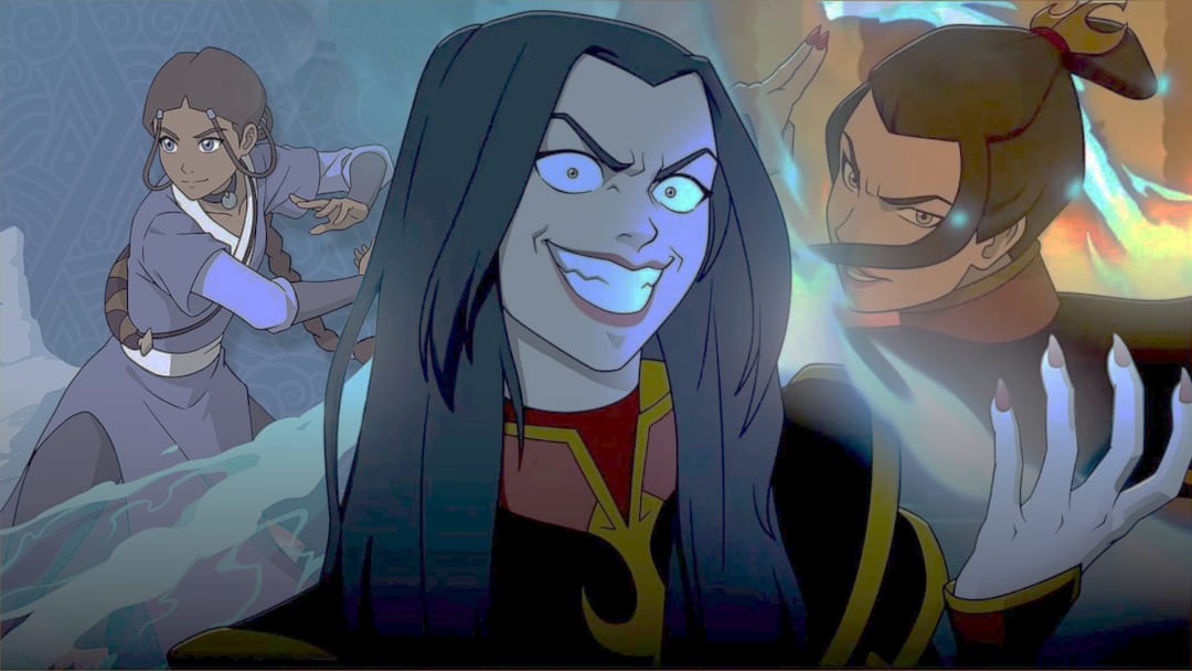 Avatar Legends: The Fighting Game com Azula e Katara em combate