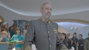 Avenue 5 série com Hugh Laurie em destaque