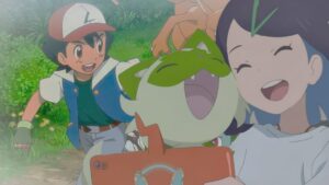 Pokémon trainers anime em batalha