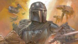 Mandalorian e Grogu estátua de edição limitada