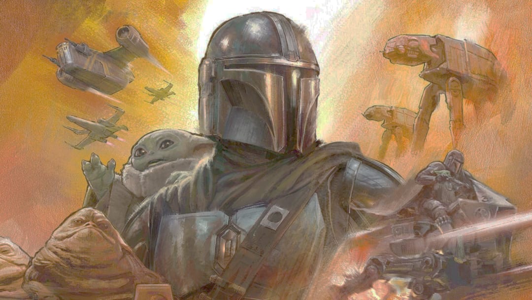 Mandalorian e Grogu estátua de edição limitada