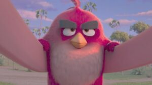 filme Angry Birds com Red e sua família