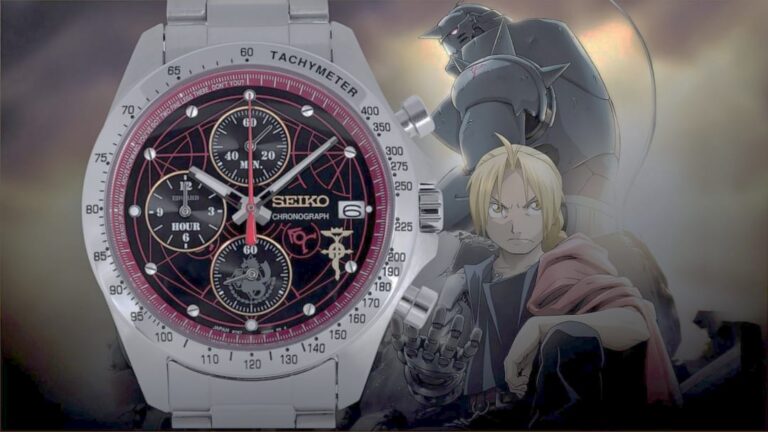Relógio Fullmetal Alchemist inspirado em Edward Elric