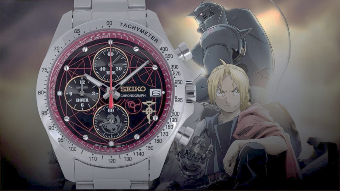 Relógio Fullmetal Alchemist inspirado em Edward Elric