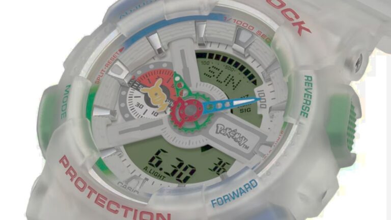 relógio Pokémon 30 anos com design nostálgico