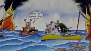 quadrinhos The Far Side humor mar