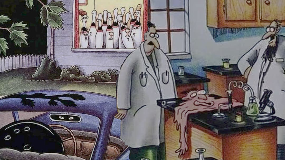quadrinhos humor absurdo em The Far Side