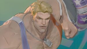 Design Captain America em nova skin para Marvel Rivals
