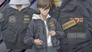 Jaqueta militar Gundam Wing relançada nos EUA