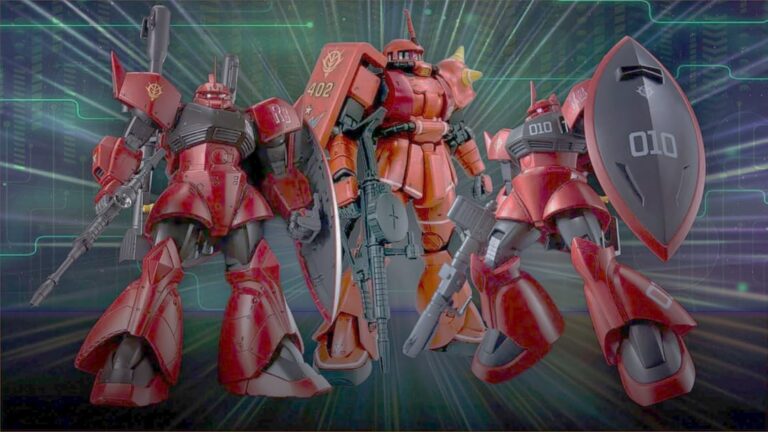 Gundam modelo plástico com mechas lendários