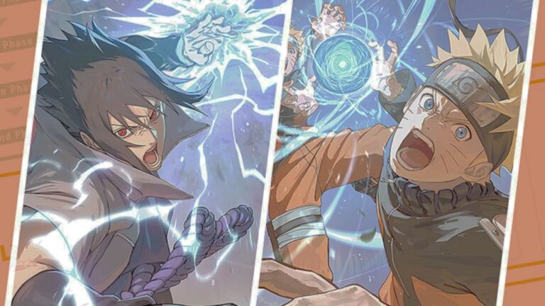Naruto Card Game com a equipe 7