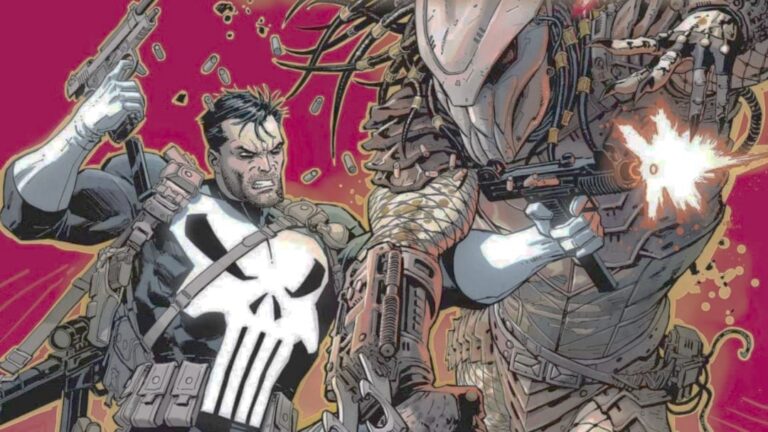 Predator vs Punisher em um confronto intenso