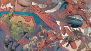 Personagens DC Marvel em batalhas épicas